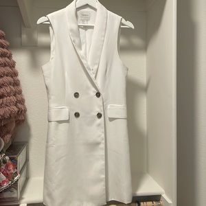 White Blazer Dress